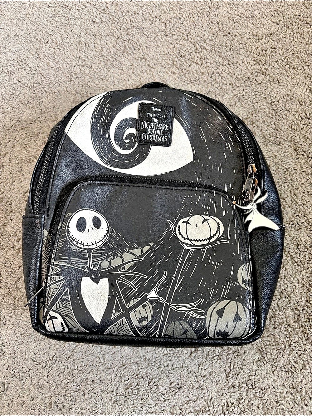 Loungefly Disney Nightmare Before Christmas Jack Spiral Mini Backpack Halloween